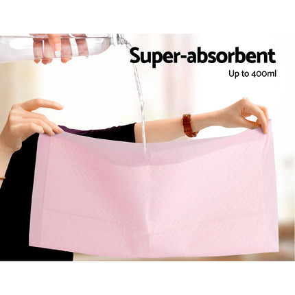 i.Pet Pet Training Pads 200pcs 60x60cm Puppy Dog Toilet Pee Indoor Super Absorbent Pink.