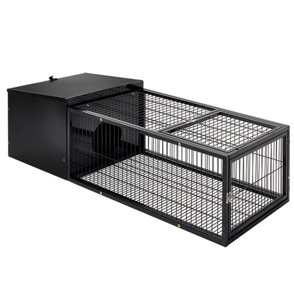 i.Pet Rabbit Cage 122x52cm Hutch Enclosure Carrier Metal.
