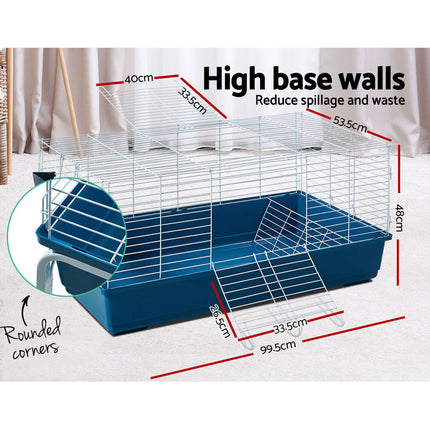 i.Pet Rabbit Cage Hutch 106cm Indoor Enclosure Carrier.