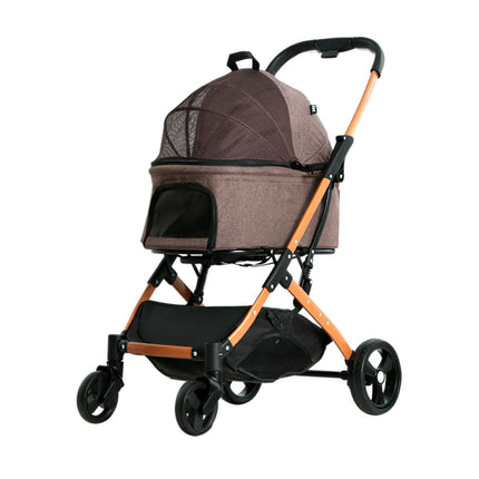 i.Pet Pet Stroller Dog Pram Large Cat Carrier Travel Foldable 4 Wheels Pushchair Double.