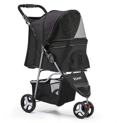 i.Pet Pet Stroller Dog Pram Cat Carrier Large Travel Pushchair Foldable 3 Wheels.