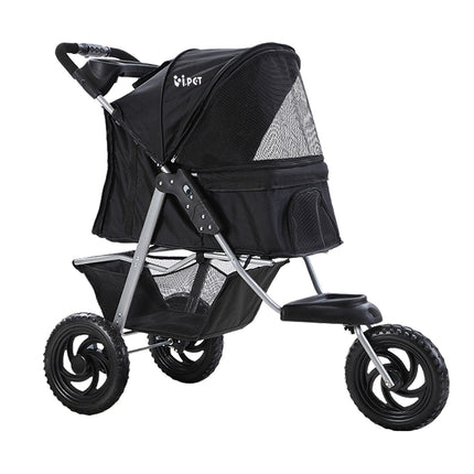 i.Pet Pet Stroller Dog Pram Large Cat Carrier Travel 3 Wheels Foldable Pushchair.