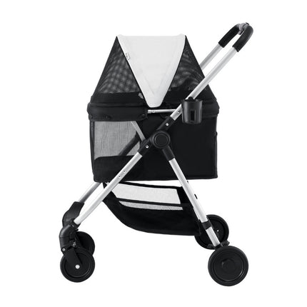i.Pet Pet Stroller Pram Dog Cat Carrier Cage Large Travel Pushchair Foldable 4 Wheels.