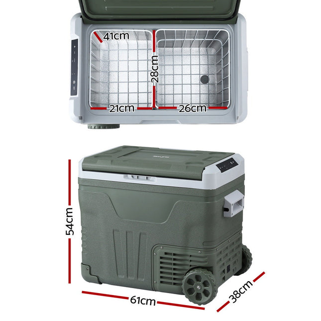 Portable Fridge 50L Camping Bar Fridges Freezer 12V/24V/240V.