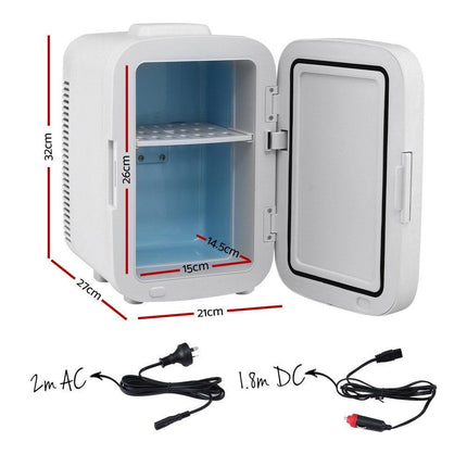 Glacio Mini Fridge Portable White Electric Cooler Warmer 12V 220V.