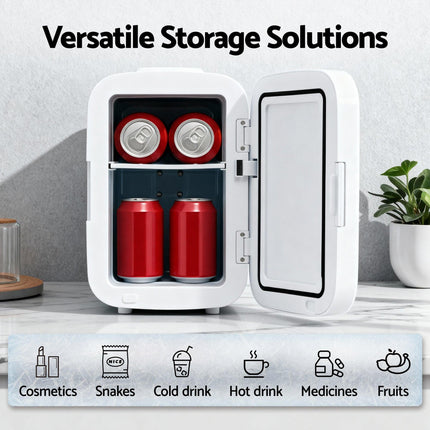 Glacio Mini Fridge Portable White Electric Cooler Warmer 12V 220V.