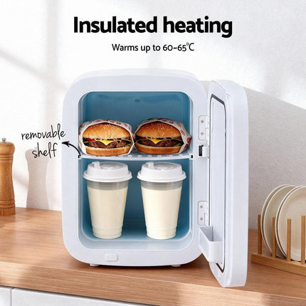 Glacio Mini Fridge Portable White Electric Cooler Warmer Car Office 12V 220V.