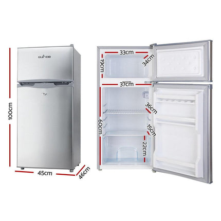 Glacio 100L Portable Fridge Freezer Bar Upright 12V/24V/240V Camping Caravan.
