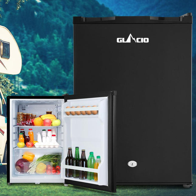 Glacio 80L Portable Fridge Bar Upright 12V/24V/240V Camping Caravan.