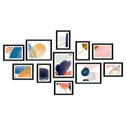 Artiss Photo Frames Art Holder 11PCS 5x7" 6x8" 8x10" Black.