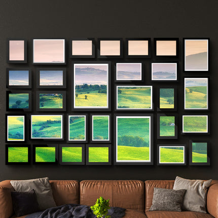 Artiss Photo Frames Art Holder 30PCS 8x10" 5x7" 4x6" 3.5x5" Black.