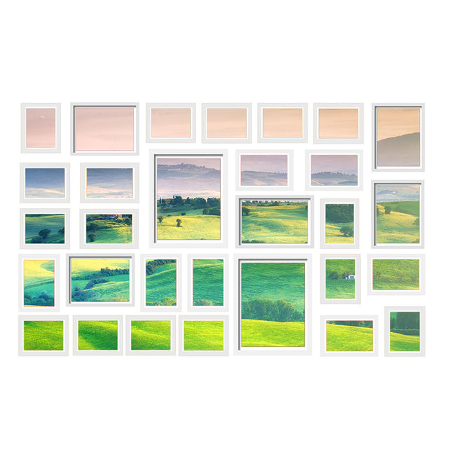 Artiss Photo Frames Art Holder 30PCS 8x10" 5x7" 4x6" 3.5x5" White.