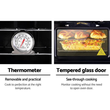 Devanti Portable Gas Oven LPG Black.