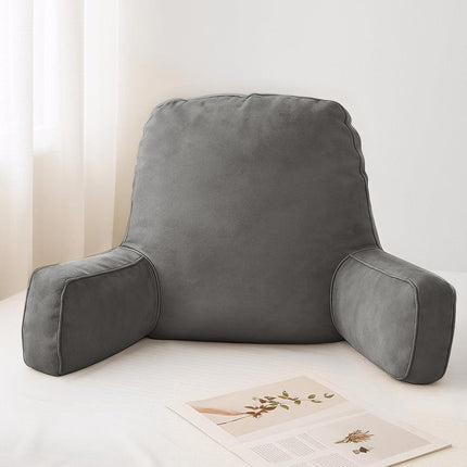 Giselle Reading Pillow Back Rest Lumbar Support Cushion Grey.