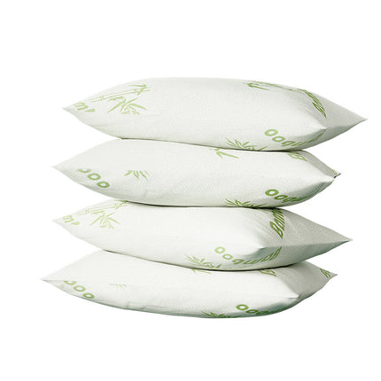 Giselle Bedding 4 Pack Bamboo Pillow Family Hotel.