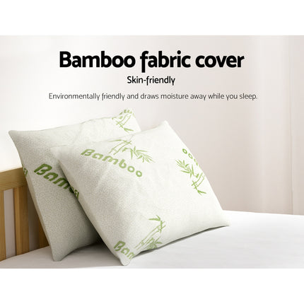 Giselle Bedding 4 Pack Bamboo Pillow Family Hotel.