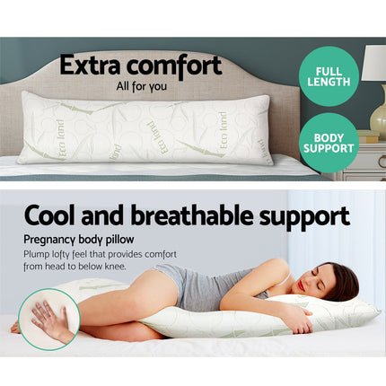 Giselle Bedding Body Support Pillow Bamboo Cover.