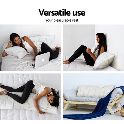 Giselle Bedding Body Support Pillow Bamboo Cover.