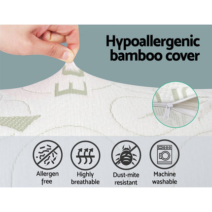 Giselle Bedding Body Support Pillow Bamboo Cover.