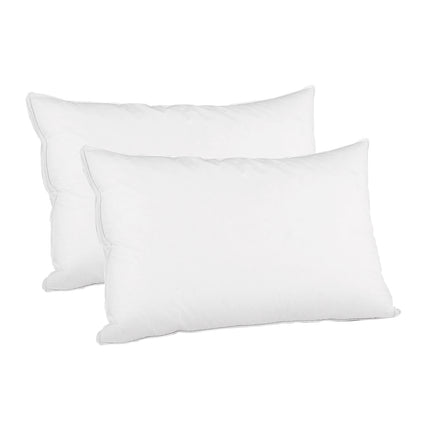 Giselle Bedding Duck Feather Down Pillow Luxury Twin Pack.