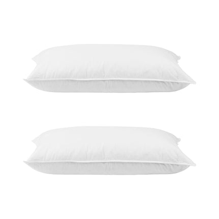 Giselle Bedding Duck Feather Down Pillow Twin Pack.