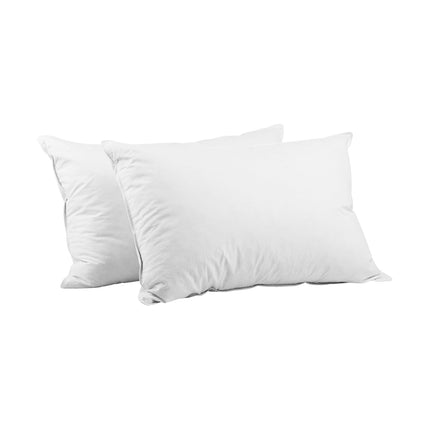 Giselle Bedding Duck Feather Down Pillow Twin Pack.