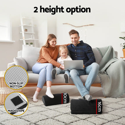 Giselle Memory Foam Footrest Cushion Adjustable Pillow.