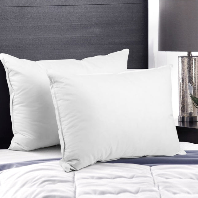 Giselle Bedding Goose Feather Down Pillow Twin Pack.