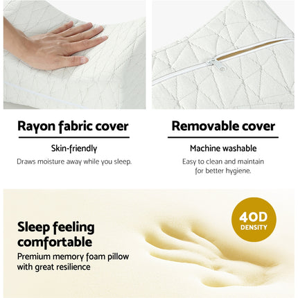 Giselle Bedding Memory Foam Leg Knee Pillow.