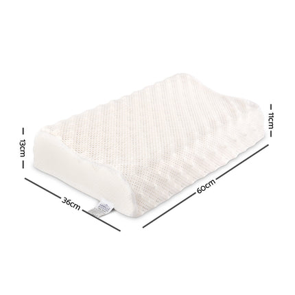 Giselle Bedding Natural Latex Pillow Twin Pack.