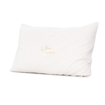 Giselle Bedding Memory Foam Pillow Bamboo Cover Twin Pack.