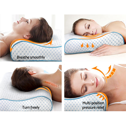 Giselle Bedding Memory Foam Contour Pillow Cool Gel.
