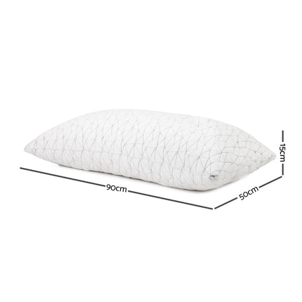 Giselle Bedding Memory Foam Pillow King Size Twin Pack.