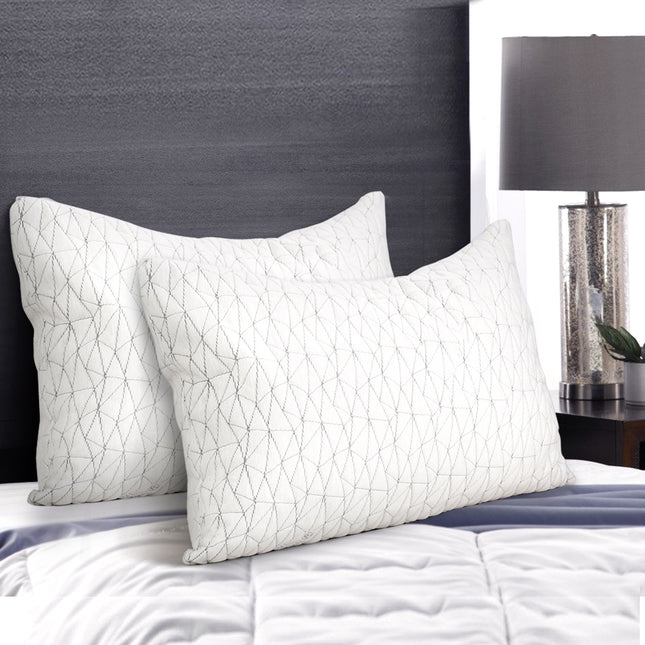Giselle Bedding Memory Foam Pillow Single Size Twin Pack.