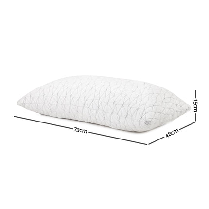 Giselle Bedding Memory Foam Pillow Single Size Twin Pack.