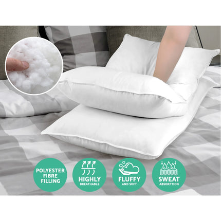 Giselle Bedding 4 Pack Bed Pillow Family Hotel 48X73CM.