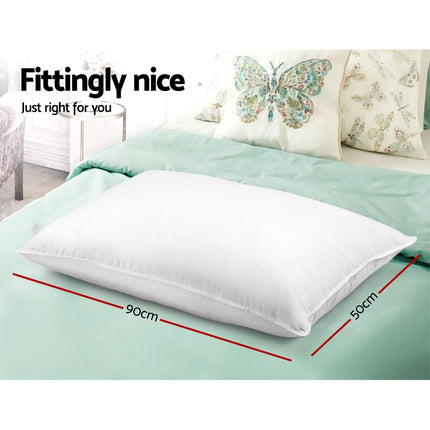 Giselle Bedding 4 Pack Bed Pillow Family Hotel 50X90CM.