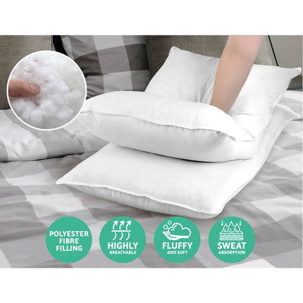 Giselle Bedding 4 Pack Bed Pillow Family Hotel 50X90CM.