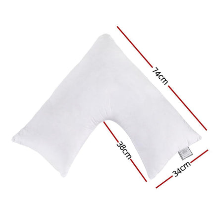 Giselle V Shape Pillow Boomerang Nursing Body Cushion.