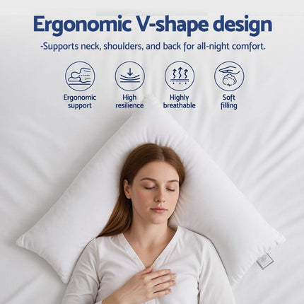 Giselle V Shape Pillow Boomerang Nursing Body Cushion.