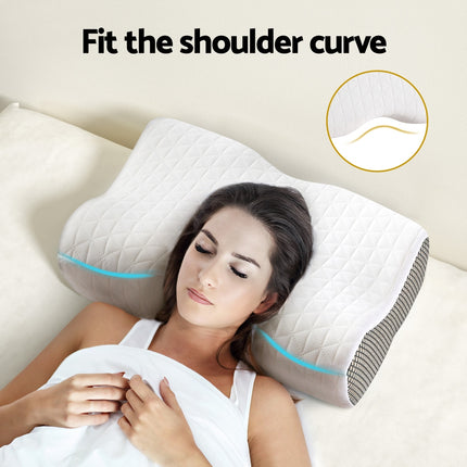Giselle Memory Foam Pillow Contour Neck.
