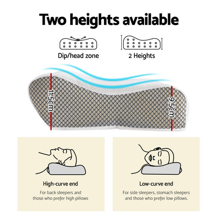 Giselle Memory Foam Pillow Contour Neck.