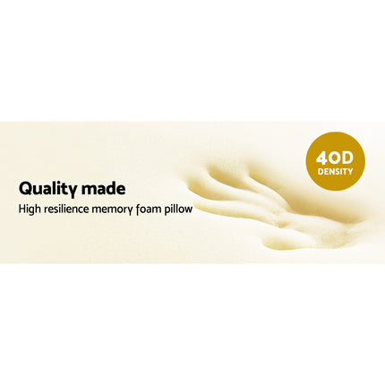Giselle Bedding Memory Foam Neck Roll Pillow Bamboo Cover.