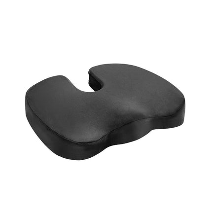 Giselle Bedding Seat Cushion Memory Foam Pillow Back Pain Relief Chair Pad Black.