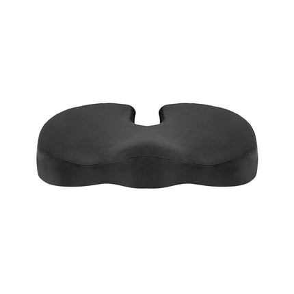 Giselle Bedding Seat Cushion Memory Foam Pillow Back Pain Relief Chair Pad Black.