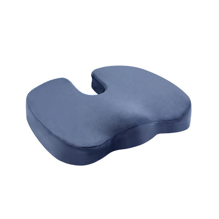 Giselle Bedding Seat Cushion Memory Foam Pillow Back Pain Relief Chair Pad Blue.