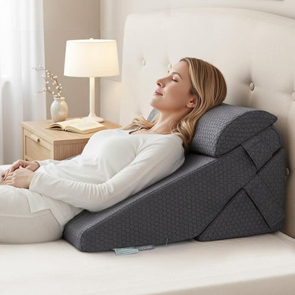 Giselle Bedding Adjustable Wedge Pillow Grey.