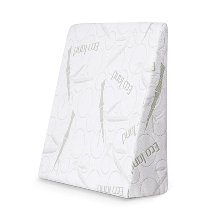 Giselle Bedding Wedge Pillow Gel Memory Foam Ergonomic Support Bamboo Cover.