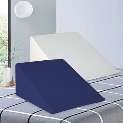 Giselle Bedding Wedge Pillow White & Blue.