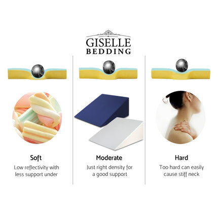 Giselle Bedding Wedge Pillow White & Blue.